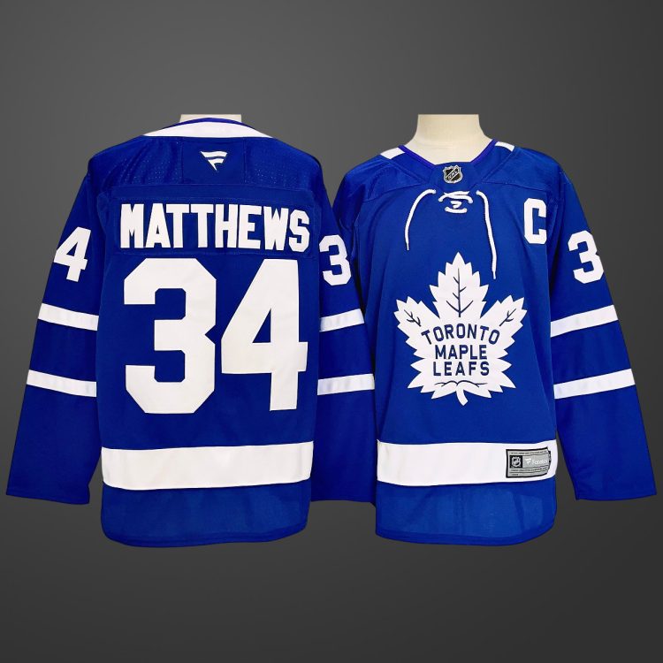 #34 Auston Matthews Toronto Maple Leafs Blue Jersey