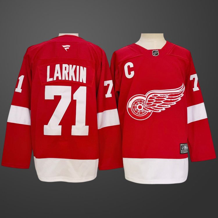 #71 Dylan Larkin Red Detroit Red Wings Jersey