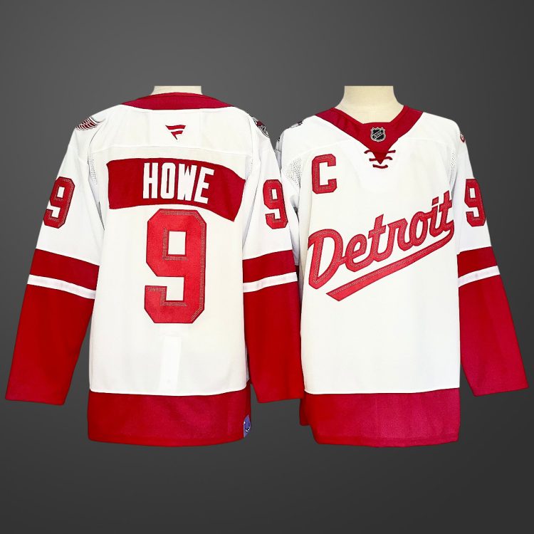 #9 Gordie Howe Detroit Red Wings Jersey White