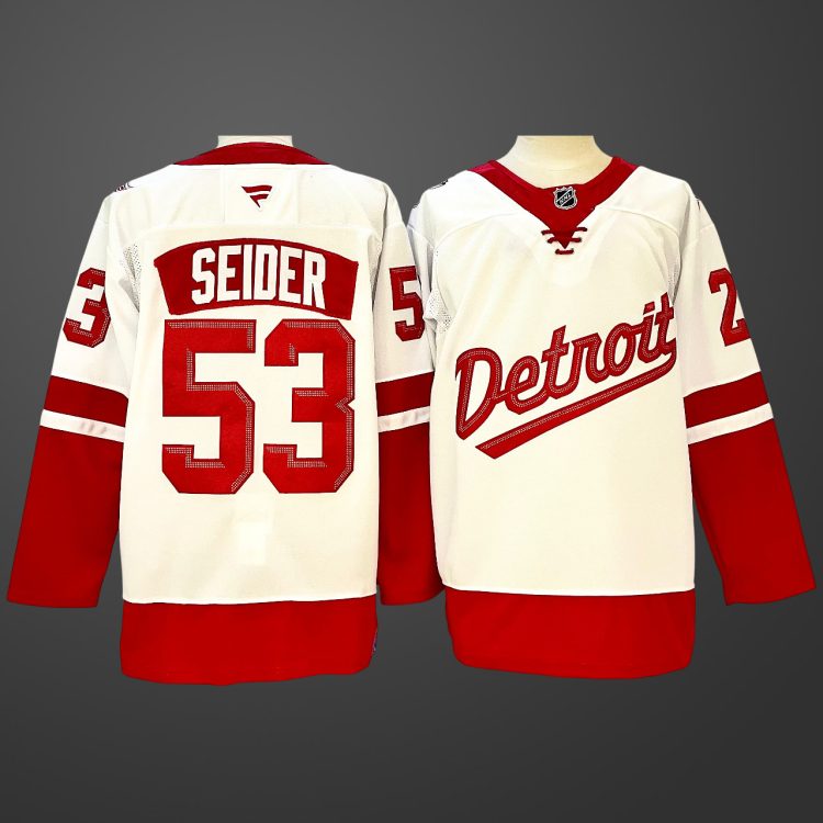 #53 Moritz Seider Detroit Red Wings Jersey