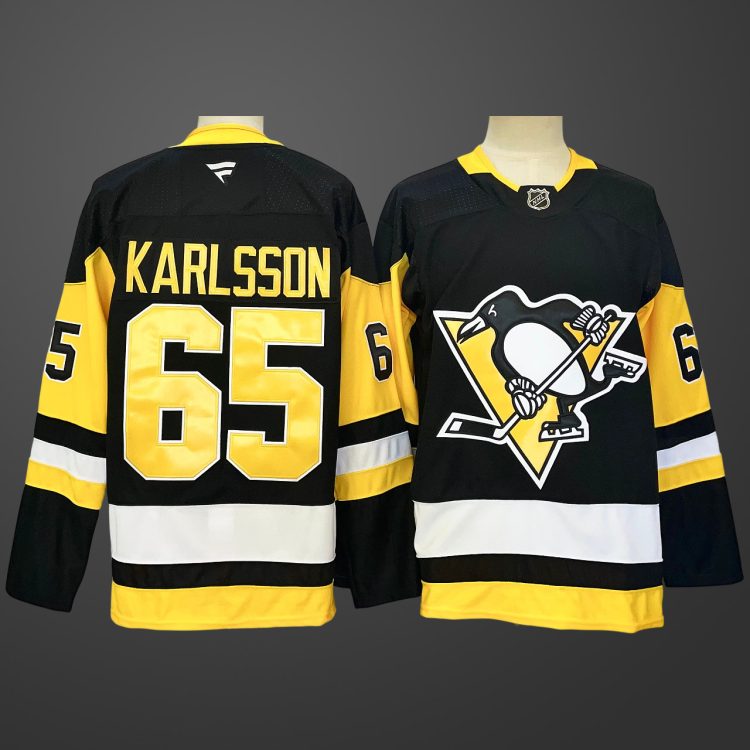 #65 ERIK KARLSSON Pittsburgh Penguins Jersey