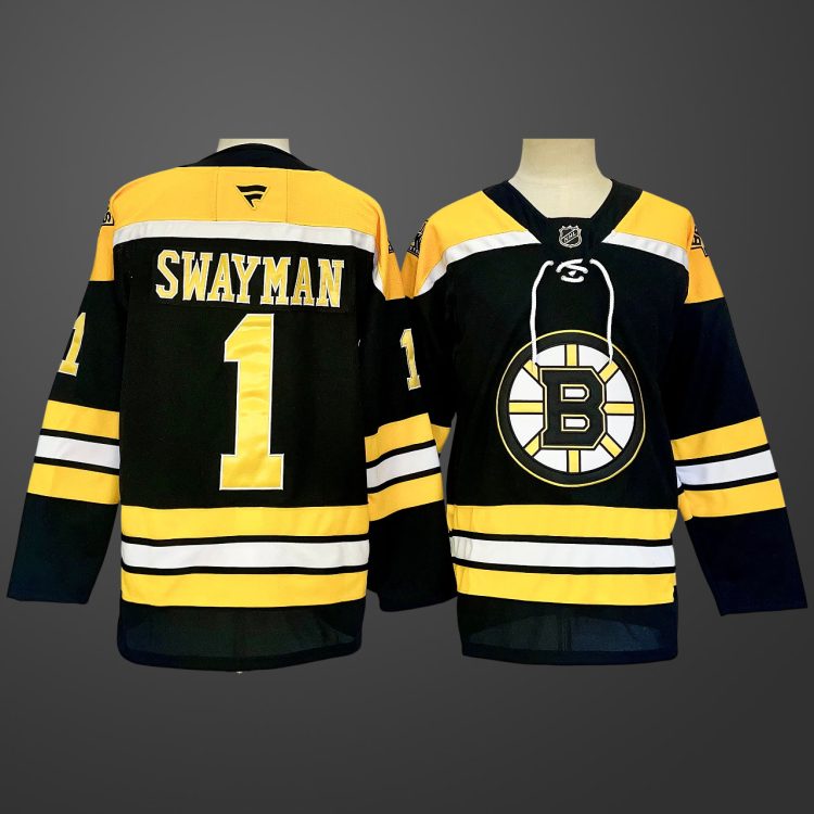 #1 Jeremy Swayman Boston Bruins Jersey