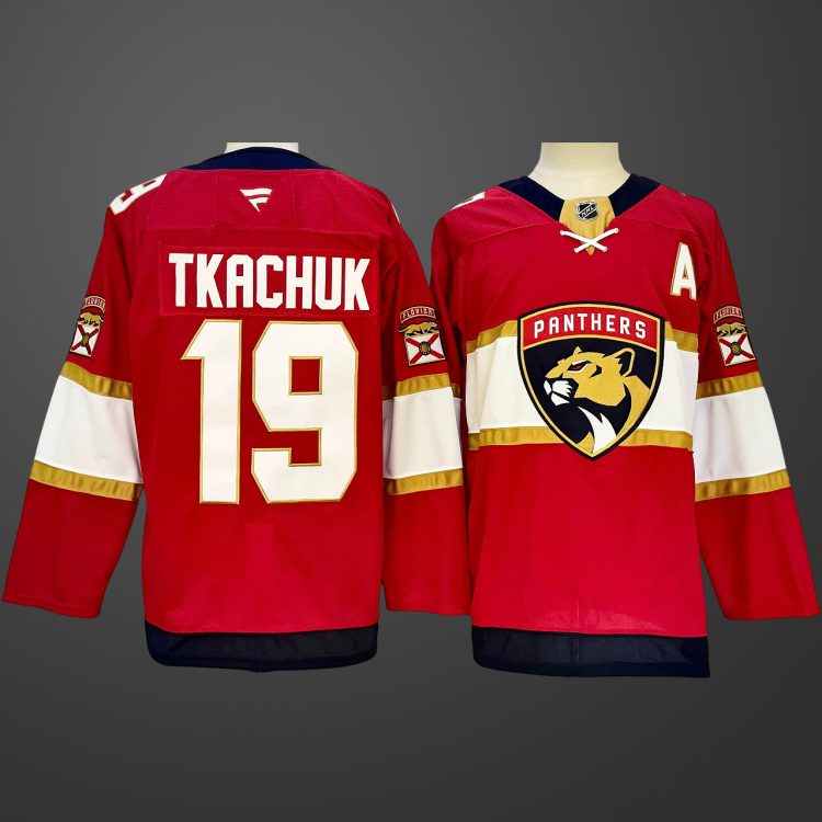 #19 Matthew Tkachuk Red Florida Panthers Jersey