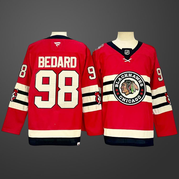 #98 Connor Bedard Chicago Blackhawks Jersey