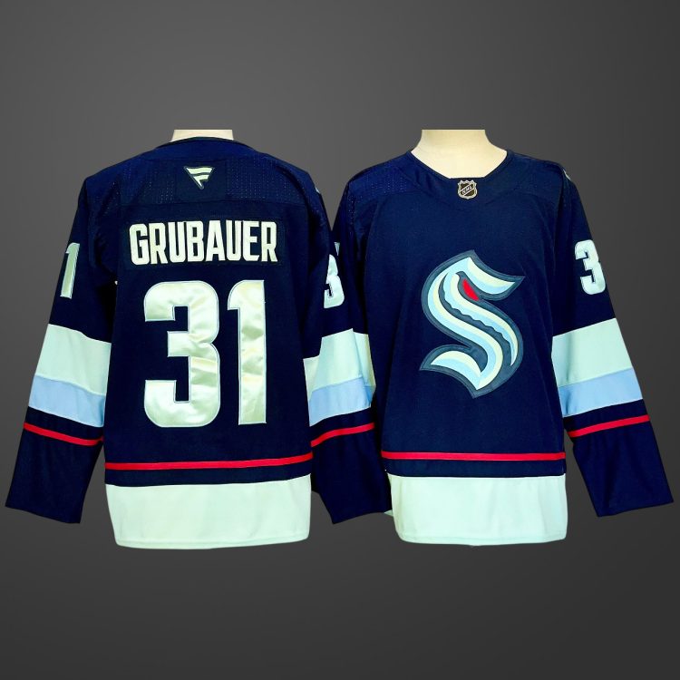 #31 Philipp Grubauer Seattle Kraken Jersey