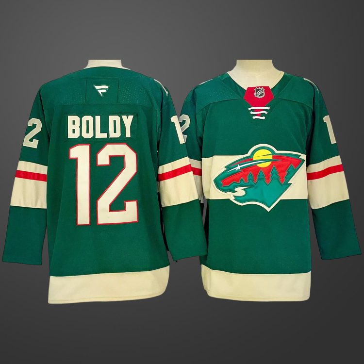 #12 Matthew Boldy Minnesota Wild Jersey
