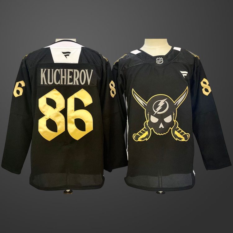 Tampa Bay Lightning #86 Nikita Kucherov Black Jersey