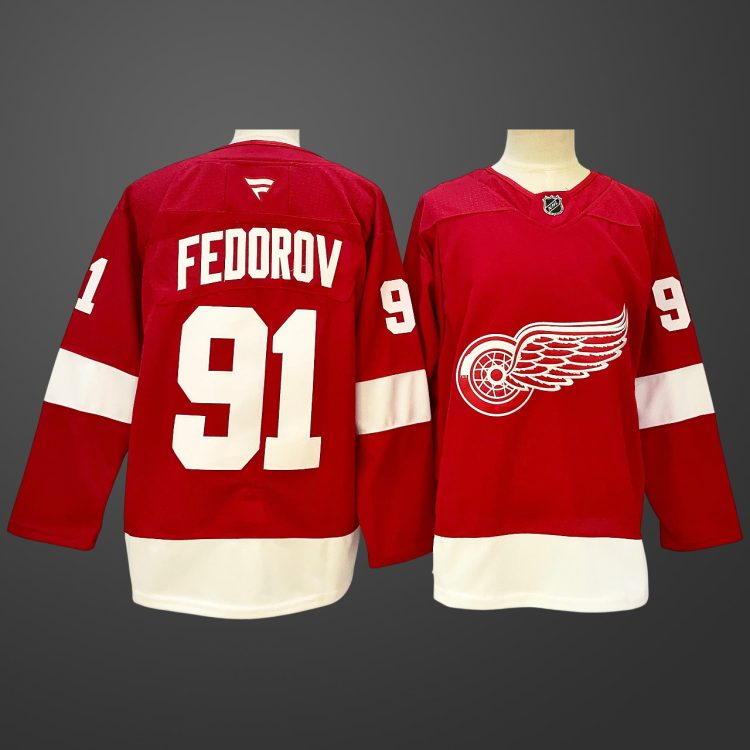 Sergei Fedorov #91 A Detroit Red Wings Jersey