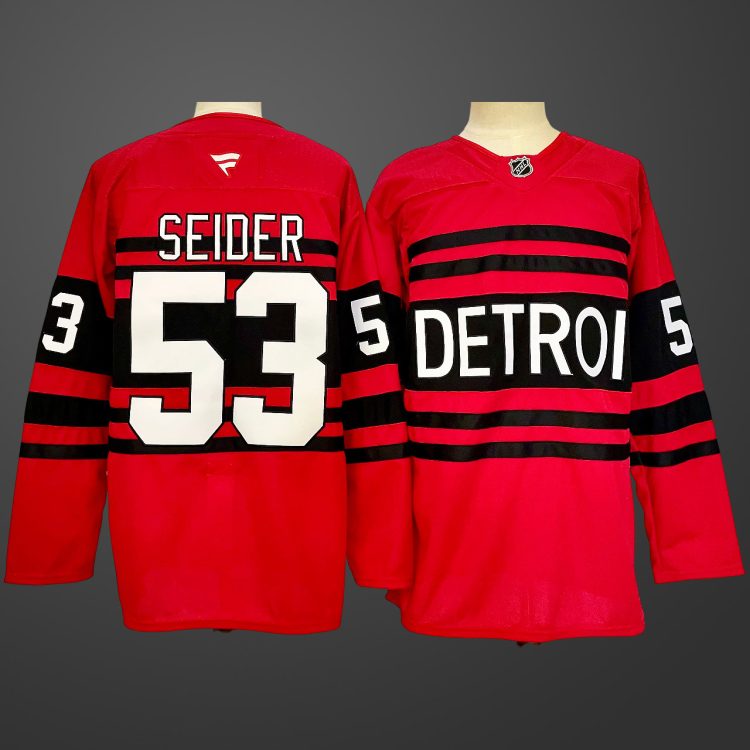 Detroit Red Wings #53 Moritz Seider Jersey