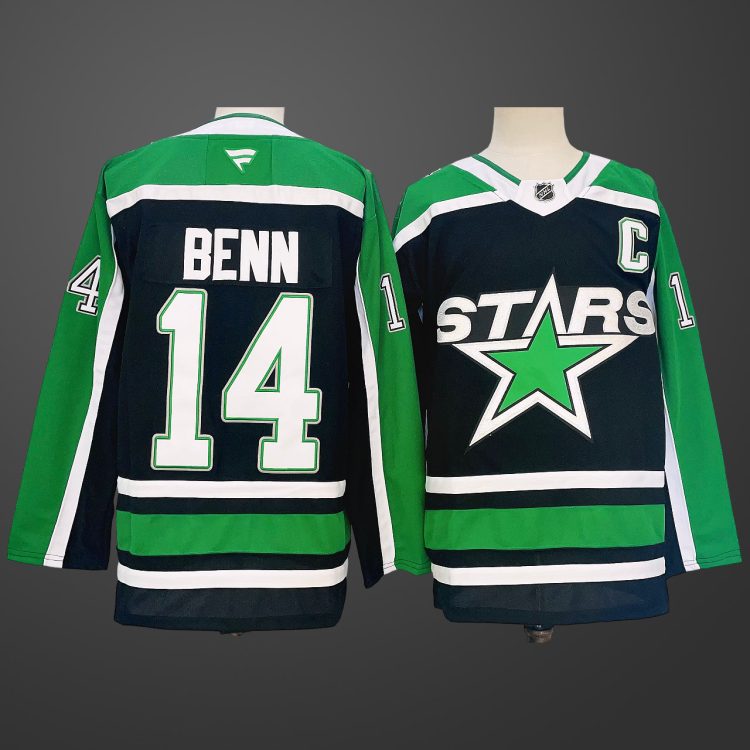 #14 Jamie Benn Black Dallas Stars Jersey