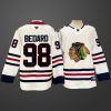 #98 Connor Bedard Chicago Blackhawks White Jersey