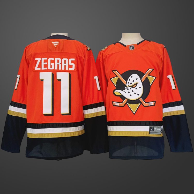 #11 Trevor Zegras Anaheim Ducks Jersey