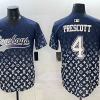 Men's Dallas Cowboys #4 Prescott fashion navy baseball jersey