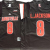 Louisville Cardinals Black #8 L.JACKSON Stitched Jersey