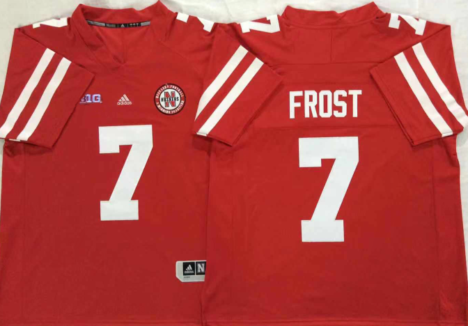 Nebraska Huskers Red #7 FROST Stitched Jersey