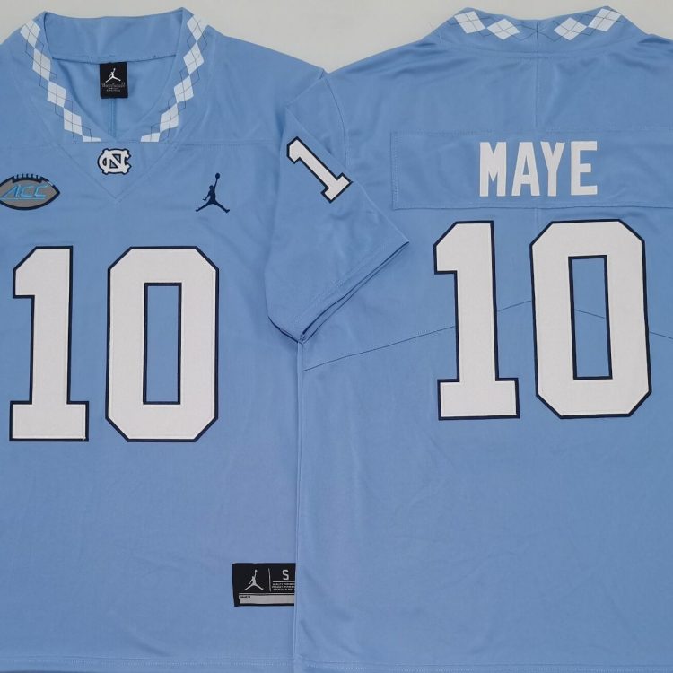 North Carolina Tar Heels Blue #10 MAYE Stitched Jersey