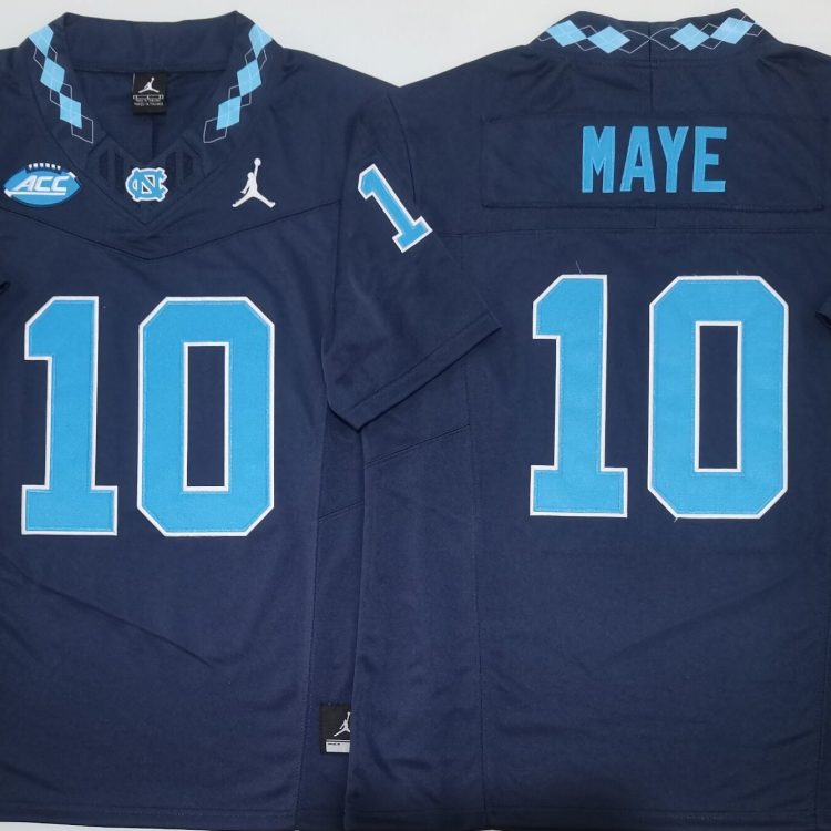 North Carolina Tar Heels Blue #10 MAYE Stitched Jersey