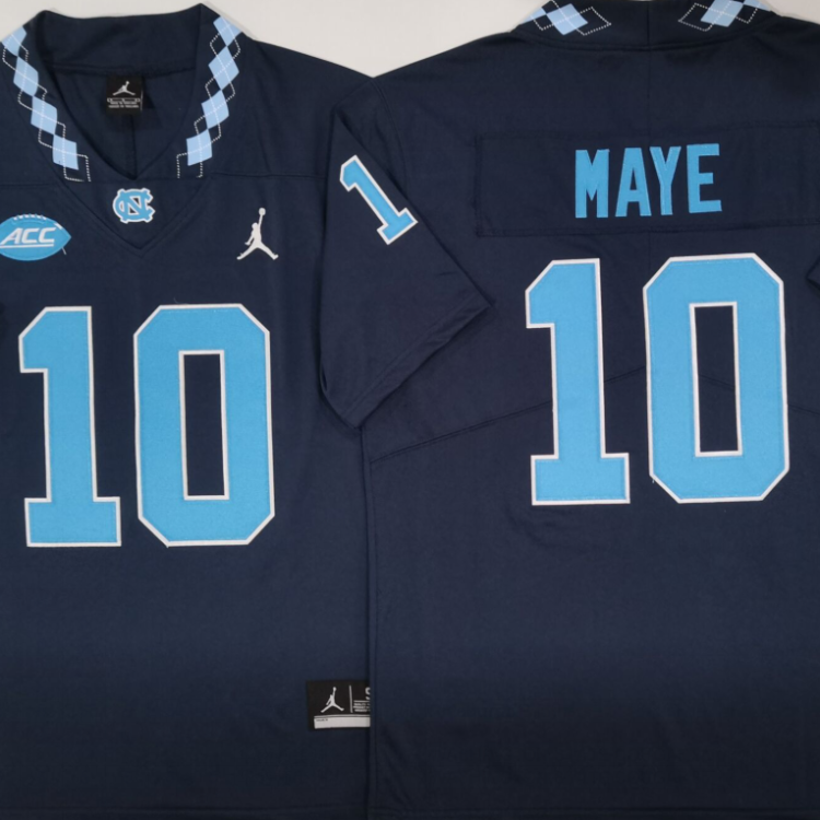 North Carolina Tar Heels Blue #10 MAYE Stitched Jersey