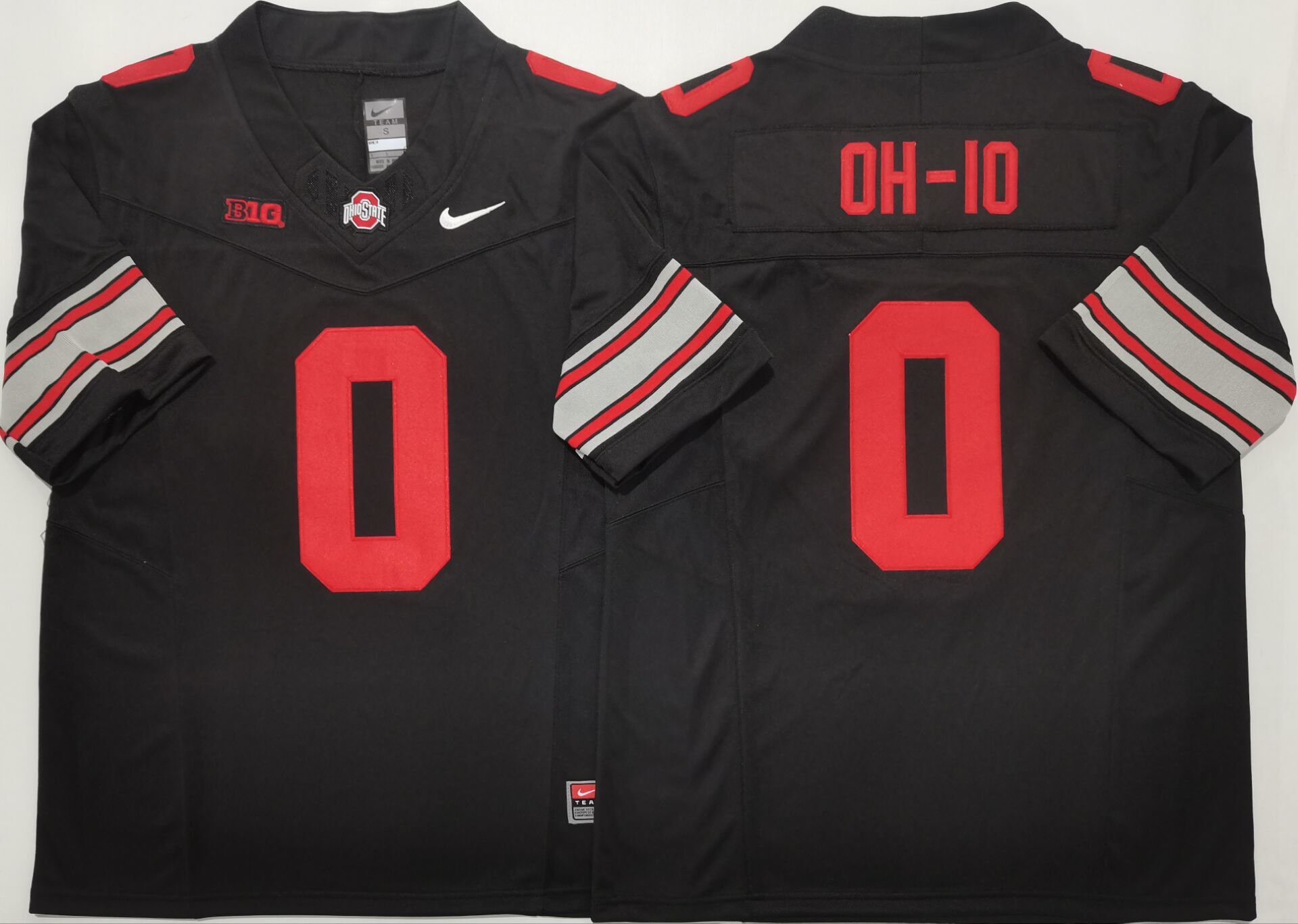Ohio State Buckeyes Black #0 OH-IO