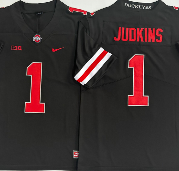 Ohio State Buckeyes Black #1 JUDKINS Stitched Jersey