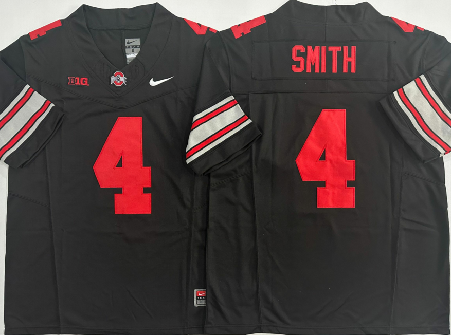Ohio State Buckeyes Black #4 SMITH-2