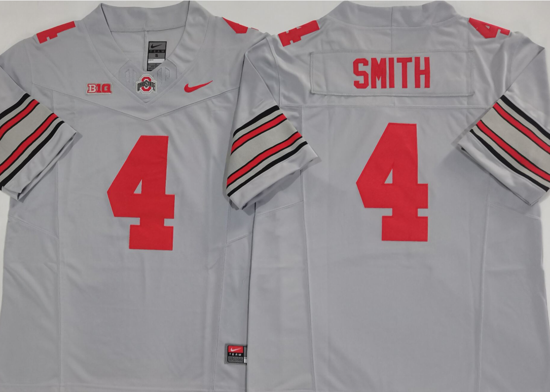 Ohio State Buckeyes GRAY #4 SMITH-2