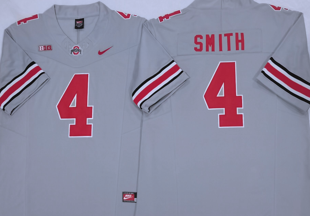 Ohio State Buckeyes GRAY #4 SMITH