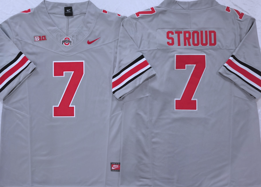 Ohio State Buckeyes GRAY 7 STROUD