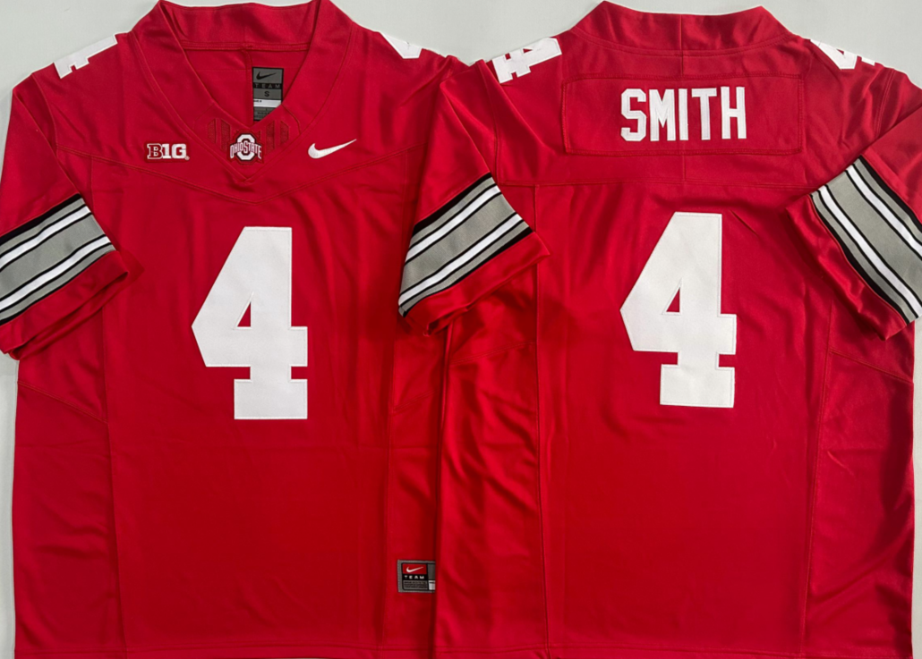 Ohio State Buckeyes Red #4 SMITH-2