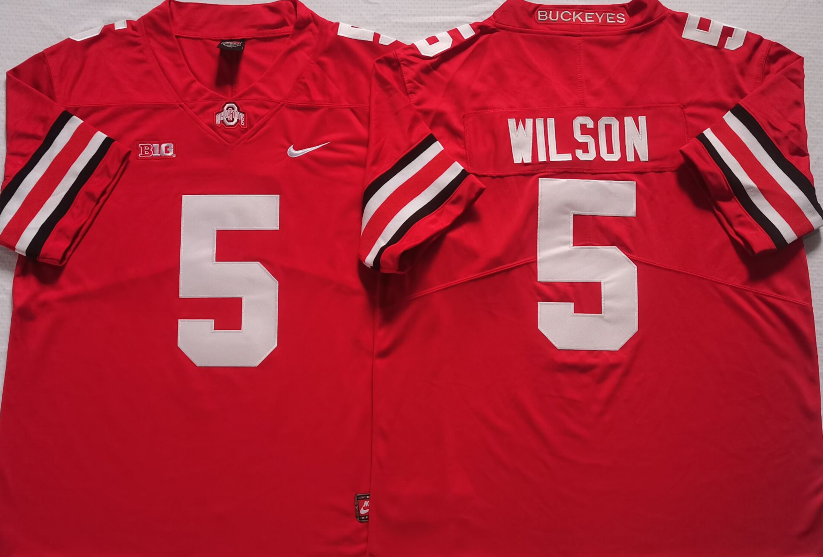 Ohio State Buckeyes Red #5 WILSON