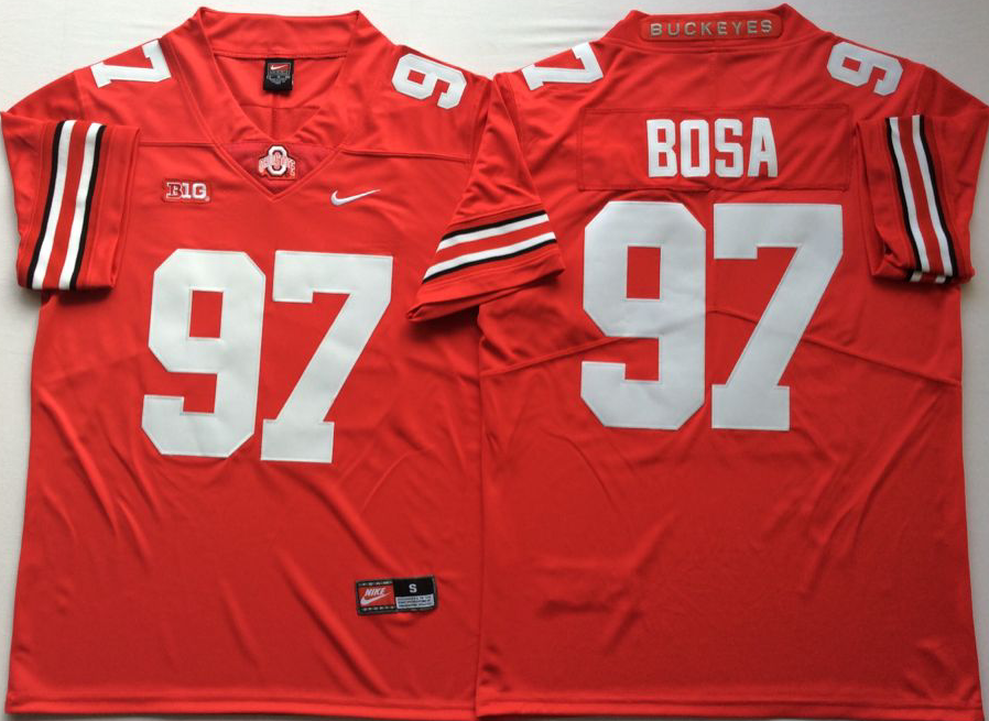 Ohio State Buckeyes Red #97 BOSA