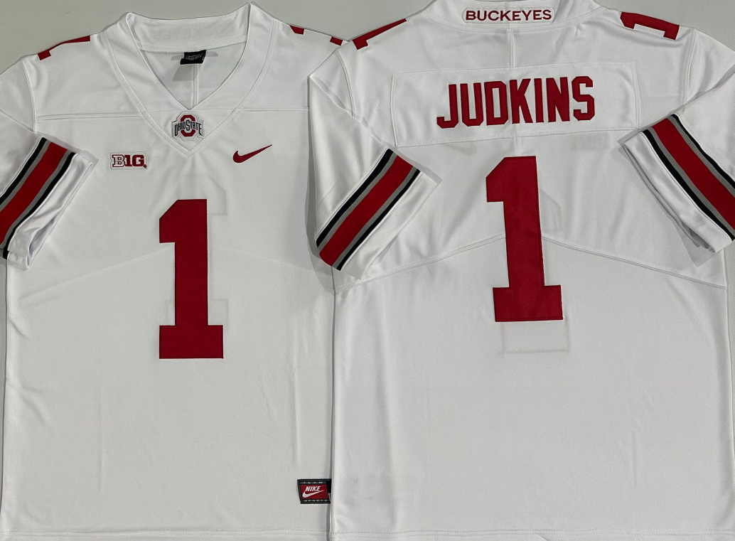 Ohio State Buckeyes White #1 JUDKINS