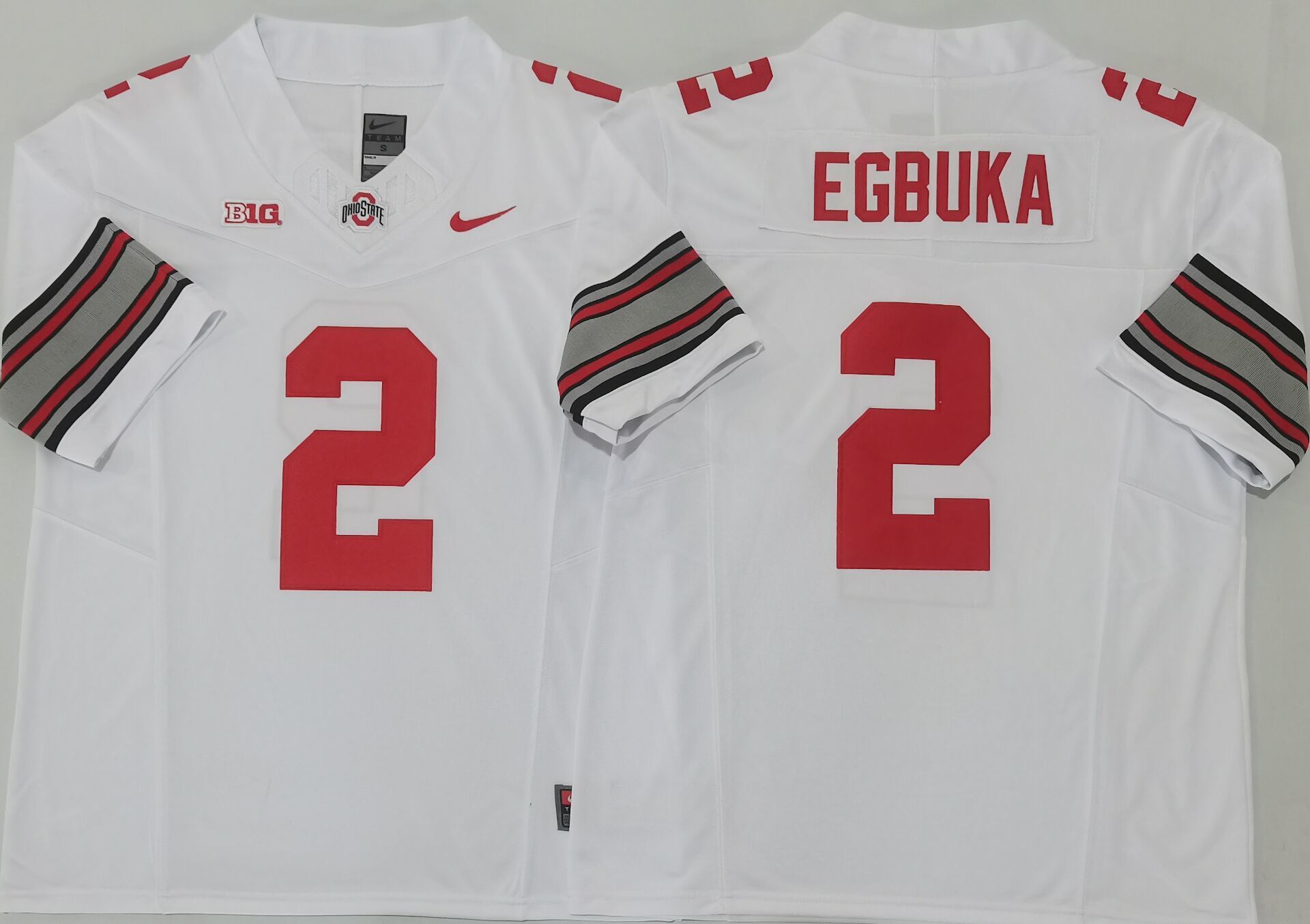 Ohio State Buckeyes White #2 EGBUKA