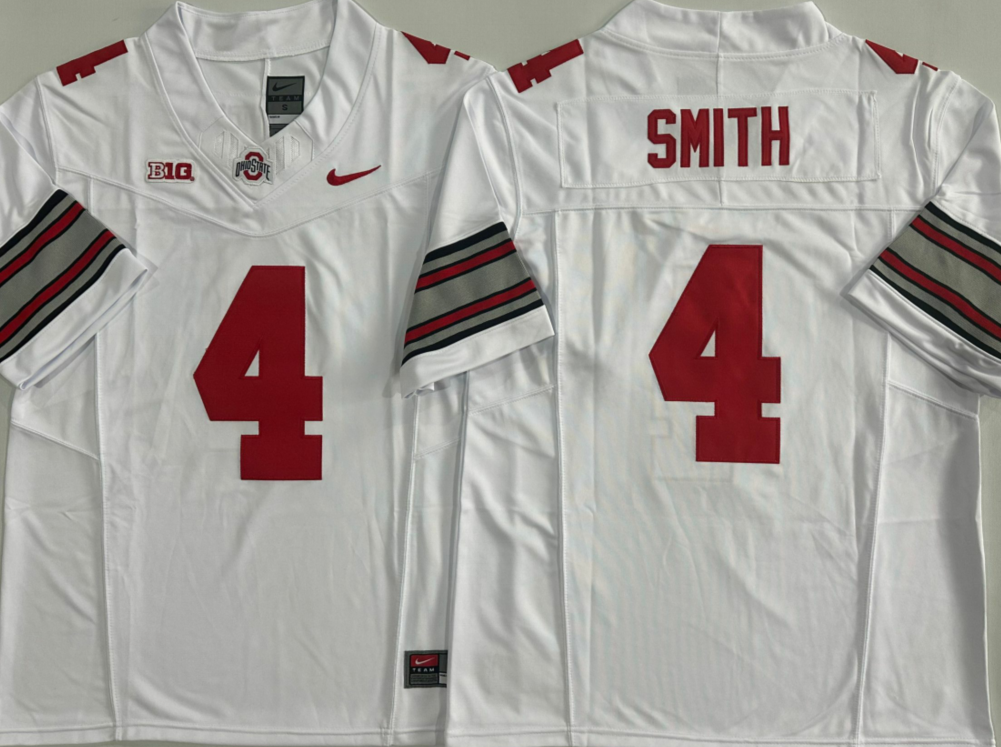 Ohio State Buckeyes White #4 SMITH-2