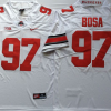 Ohio State Buckeyes White #97 BOSA Stitched Jersey
