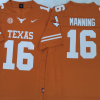 Texas Longhorns Yellow #16 MANNING Stitched Jeresy