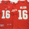 Wisconsin Badgers Red #16 WILSON Stitched Jersey
