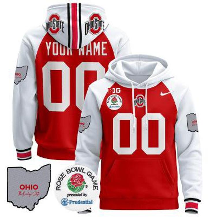 Unisex Custom Ohio State Buckeyes Football Hoodie All Stitched
