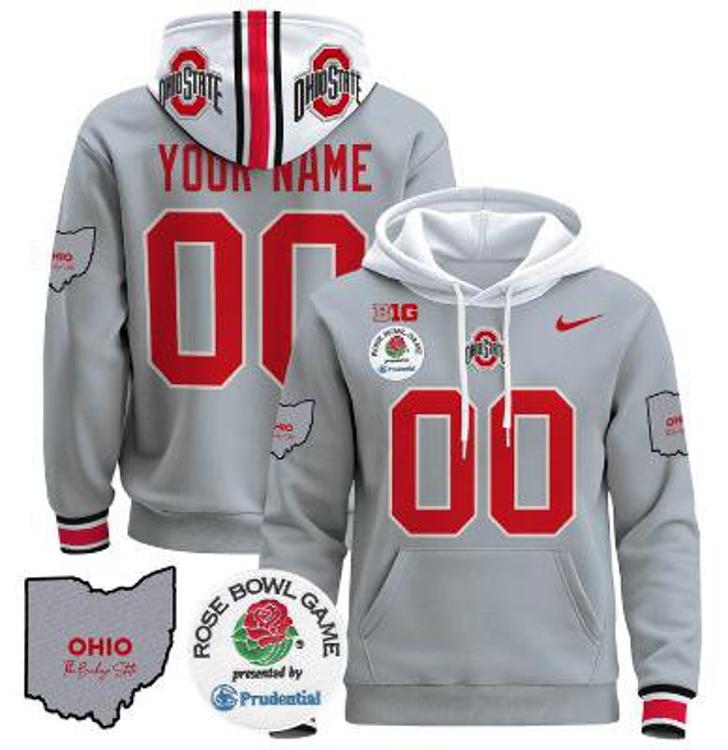 Unisex Custom Ohio State Buckeyes Football Hoodie All Stitched