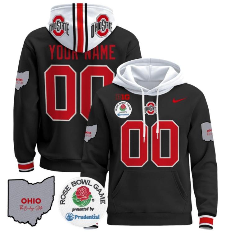 Unisex Custom Ohio State Buckeyes Football Hoodie All Stitched