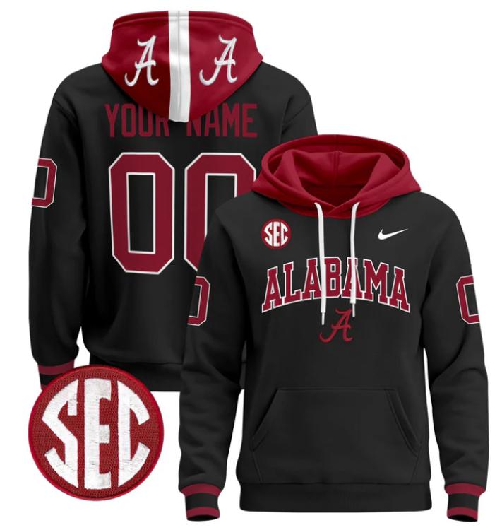 Unisex Custom Alabama Crimson Tide Football Hoodie All Stitched