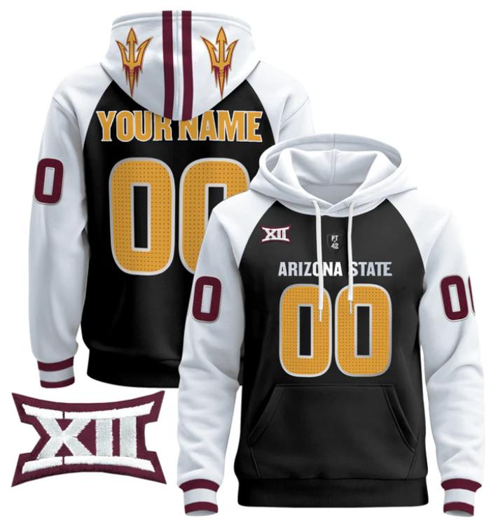 Unisex Custom Arizona State Sun Devils Football Hoodie All Stitched