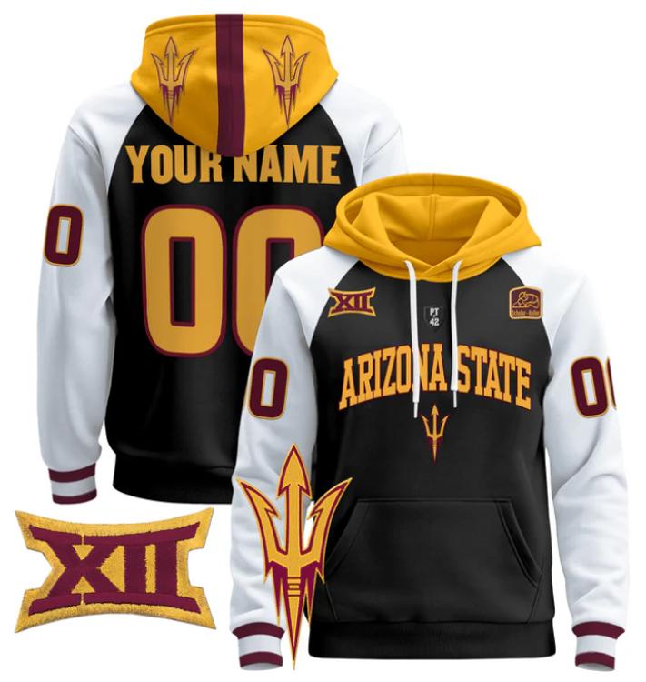 Unisex Custom Arizona State Sun Devils Football Hoodie All Stitched