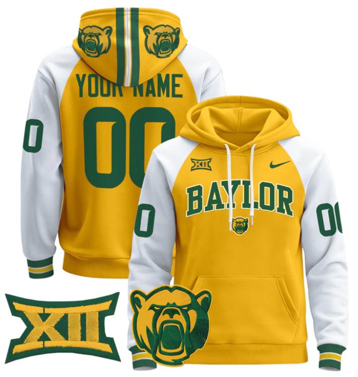 Unisex Custom Baylor Bears Football Hoodie All Stitched