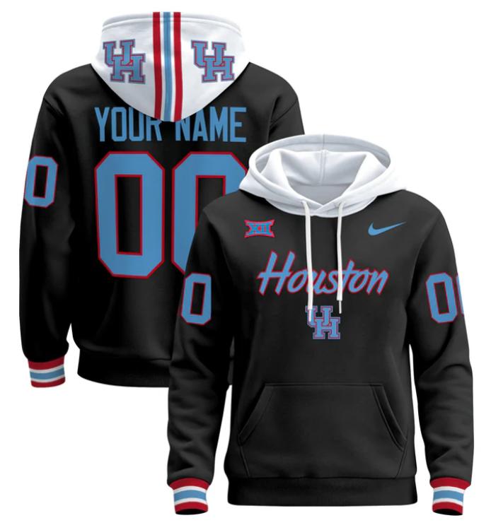 Unisex Custom Houston Cougars Football Hoodie All Stitched