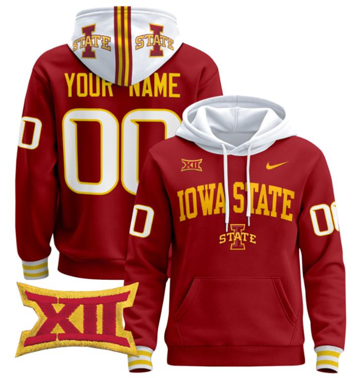 Unisex Custom Iowa State Cyclones Football Hoodie All Stitched