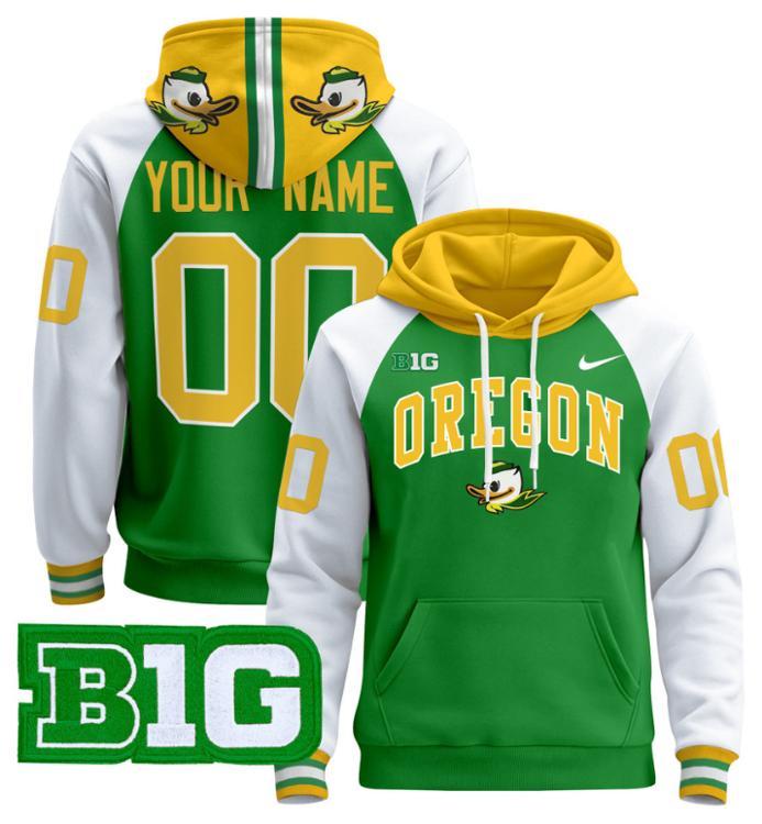 Unisex Custom Oregon Ducks Football Hoodie All Stitched