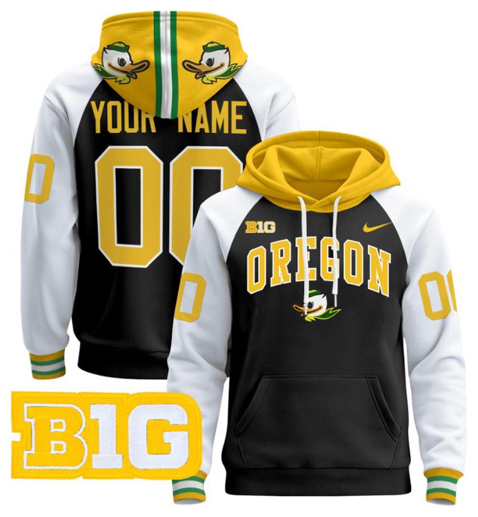 Unisex Custom Oregon Ducks Football Hoodie All Stitched