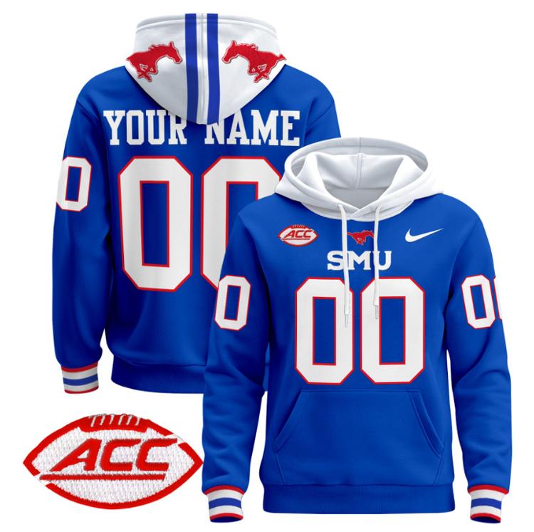unisex custom SMU mustangs hoodie all stitched