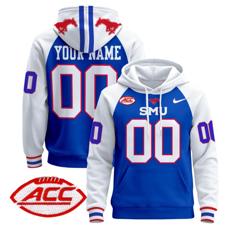 unisex custom SMU mustangs hoodie all stitched